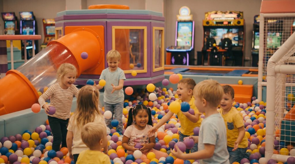 Copii la locul de joaca OxyGo Kids