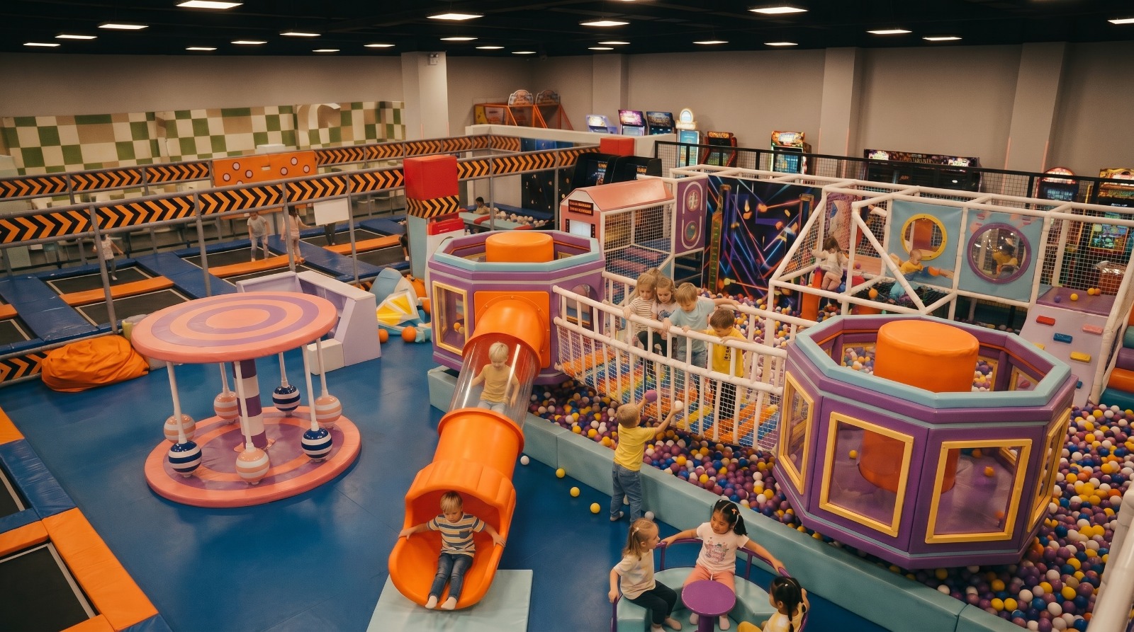Vedere de ansamblu asupra locului de joaca OxyGo Kids